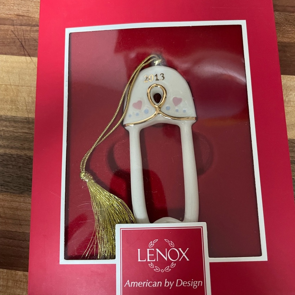 Lenox White and Gold 2013 Ornament